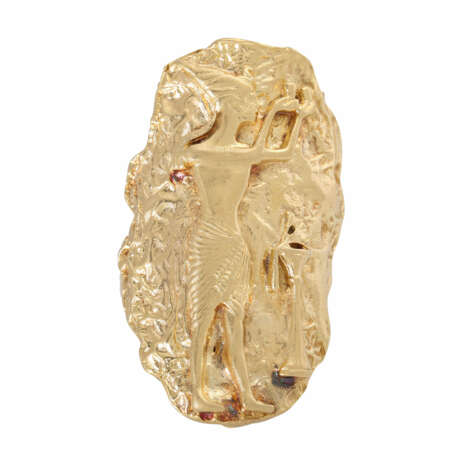 Massive ring with Egyptian motif, - photo 2