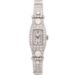 Art Deco jewelry watch with diamonds