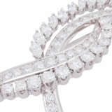 Brooch with numerous diamonds total ca. 3,6 ct, - photo 3