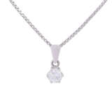 Solitaire pendant with briilant of ca. 0,40 ct, - photo 2