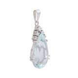 Pendant with aquamarine drop approx. 5,5 ct - Foto 2