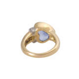 Ring with light blue sapphire ca. 3,5 ct, - фото 4