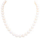 Freshwater cultured pearls necklace, - Foto 1