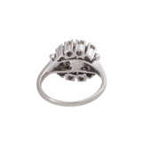 Ring with pearl and diamonds together ca. 1,2 ct, - photo 4