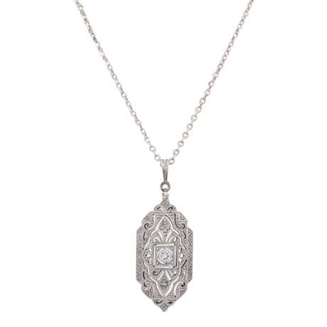 Chain and Art Deco pendant - photo 2