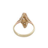 Art Deco ring with pearl and diamonds - photo 4