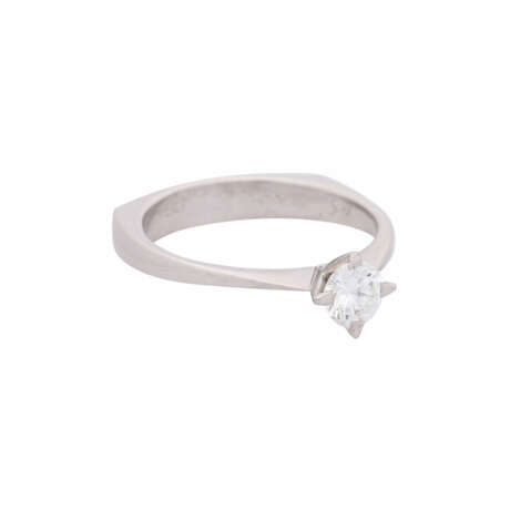 Solitaire ring with diamond ca. 0,51 ct, - photo 1