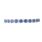 Bracelet with fine sapphires and diamonds of total approx. 1.6 ct, - photo 1