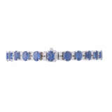 Bracelet with fine sapphires and diamonds of total approx. 1.6 ct, - photo 2