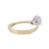 Solitaire ring with diamond of approx. 1.3 ct (engraved), - Foto 3