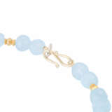 Necklace of faceted aquamarine beads - photo 4