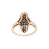 Art Deco ring with 2 diamonds total approx. 0.2 ct, - photo 4
