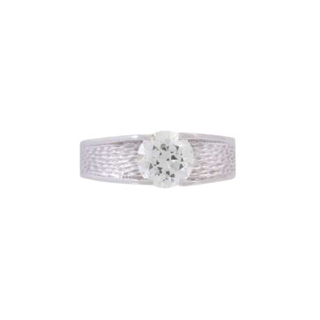 Solitaire ring with diamond of approx. 1.3 ct, - Foto 2