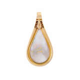 Pendant with very fine precious opal and diamonds total ca. 0,45 ct, - Foto 2
