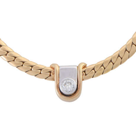 Necklace with diamond of ca. 0,25 ct (hallmarked), - photo 2