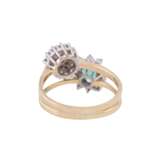 Ring made of 2 soldered together rings with diamonds together ca. 0,58 ct, - photo 4