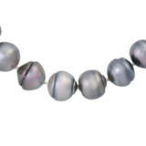 Necklace made of Tahiti pearls, - фото 2