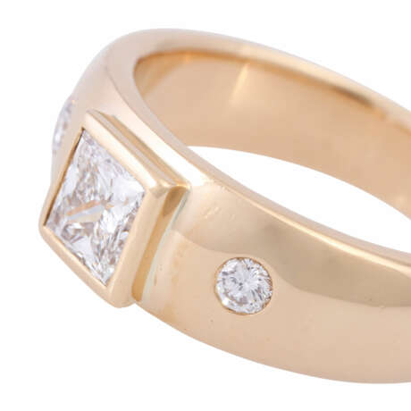 Ring with princess cut diamond ca. 0,5 ct - Foto 5