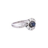 LAUDIER ring with sapphire and diamonds - photo 1