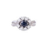 LAUDIER ring with sapphire and diamonds - photo 2