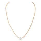 Necklace with solitaire brilliant cut diamond of 1.25 ct, - photo 1