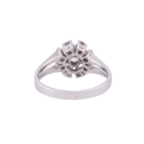 Ring with diamonds total ca. 0,75 ct, - Foto 4