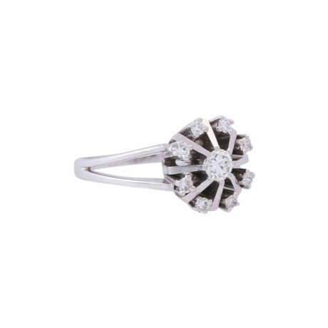 Ring with diamonds total ca. 0,50 ct, - фото 1