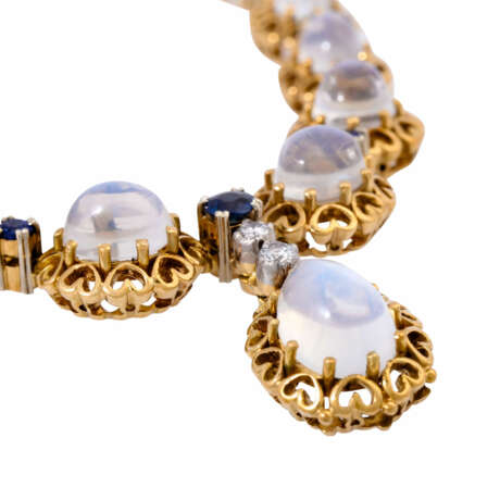 3-piece jewelry set with fine moonstones, - фото 8