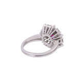 Ring with ruby ca. 1,2 ct and diamonds - photo 3