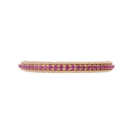 Bracelet with rubies total ca. 5 ct, - фото 1