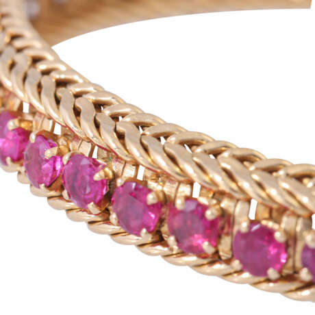 Bracelet with rubies total ca. 5 ct, - фото 5