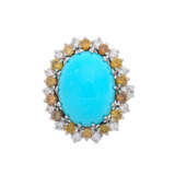 GÜBELIN ring with fine turquoise and diamonds - photo 2