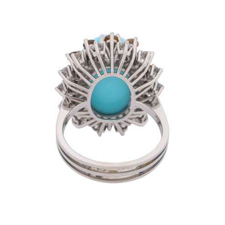 GÜBELIN ring with fine turquoise and diamonds - photo 3