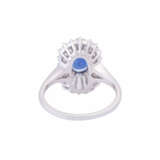 Ring with sapphire ca. 1,3 ct and diamonds - photo 4