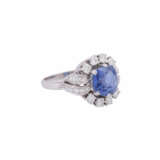 Ring with sapphire approx. 3 ct, - фото 1