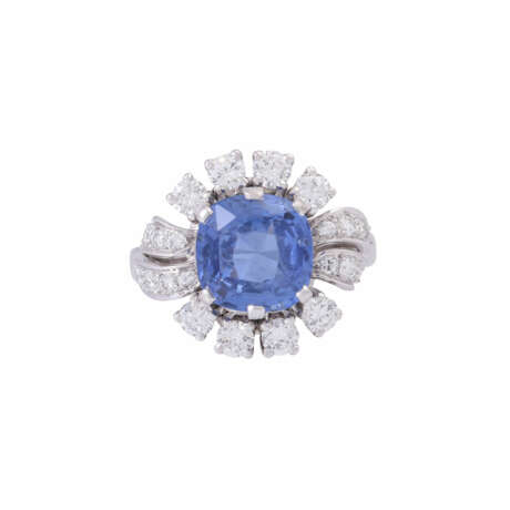 Ring with sapphire approx. 3 ct, - фото 2