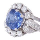 Ring with sapphire approx. 3 ct, - Foto 5