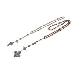 Convolute of 2 filigree rosaries,