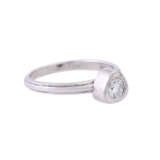 Solitaire ring with diamond of ca. 0,33 ct (engraved), - фото 1