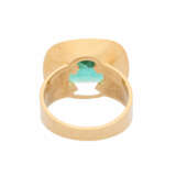 Ring with fine tourmaline about 4.5 ct, beautiful mint green color, - Foto 3