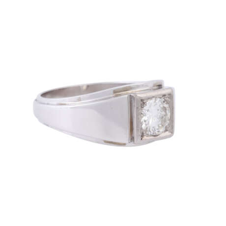 Solitaire ring with diamond of approx. 0.5 ct, - Foto 1