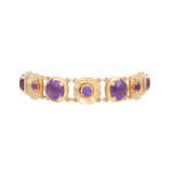 Bracelet "Blossoms" with amethysts, - фото 1