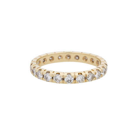 Memo ring set all around with 22 diamonds total ca. 1,5 ct, - фото 1