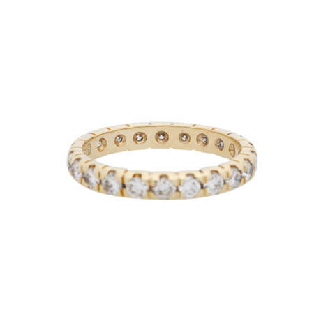 Memo ring set all around with 22 diamonds total ca. 1,5 ct, - фото 3