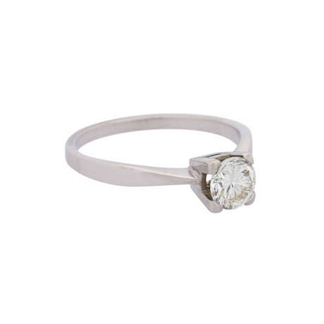 Solitaire ring with diamond of approx. 0.85 ct, - photo 1