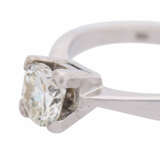 Solitaire ring with diamond of approx. 0.85 ct, - photo 4