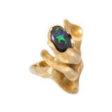 EHINGER SCHWARZ ring with green boulder opal - photo 1