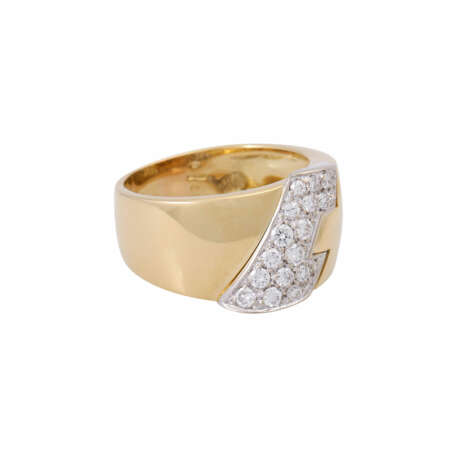 Ring with diamonds total ca. 0,50 ct, - photo 1