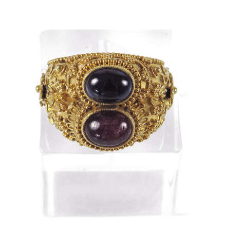 RING MIT RUBIN+SAPHIR-CABOCHON - photo 1