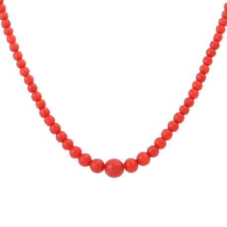 Fine coral necklace, - фото 2